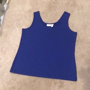 Chico’s tank top shell purple size 2